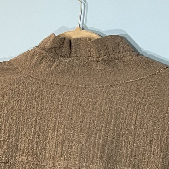 Ali Miles Boho Button Tunic Top Size XL Sleeveless Lagenlook Minimalist Pockets - Picture 5 of 11